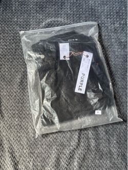 Black purple jeans