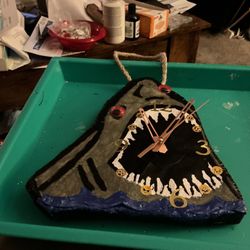 Homemade Shark , Wall Clock