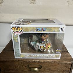 Luffy With Thousand Sunny Funko Pop Shared Sticker 