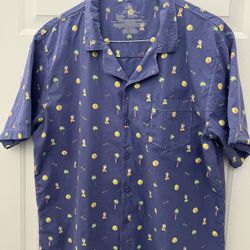 Disney Chip & Dale Button Short Sleeve Shirt