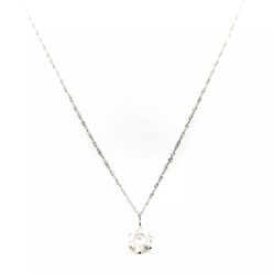 .80 Ct Natural Diamond Solitaire Pendant Necklace Pt850x pt 900 Platinum Chain With Pendant 