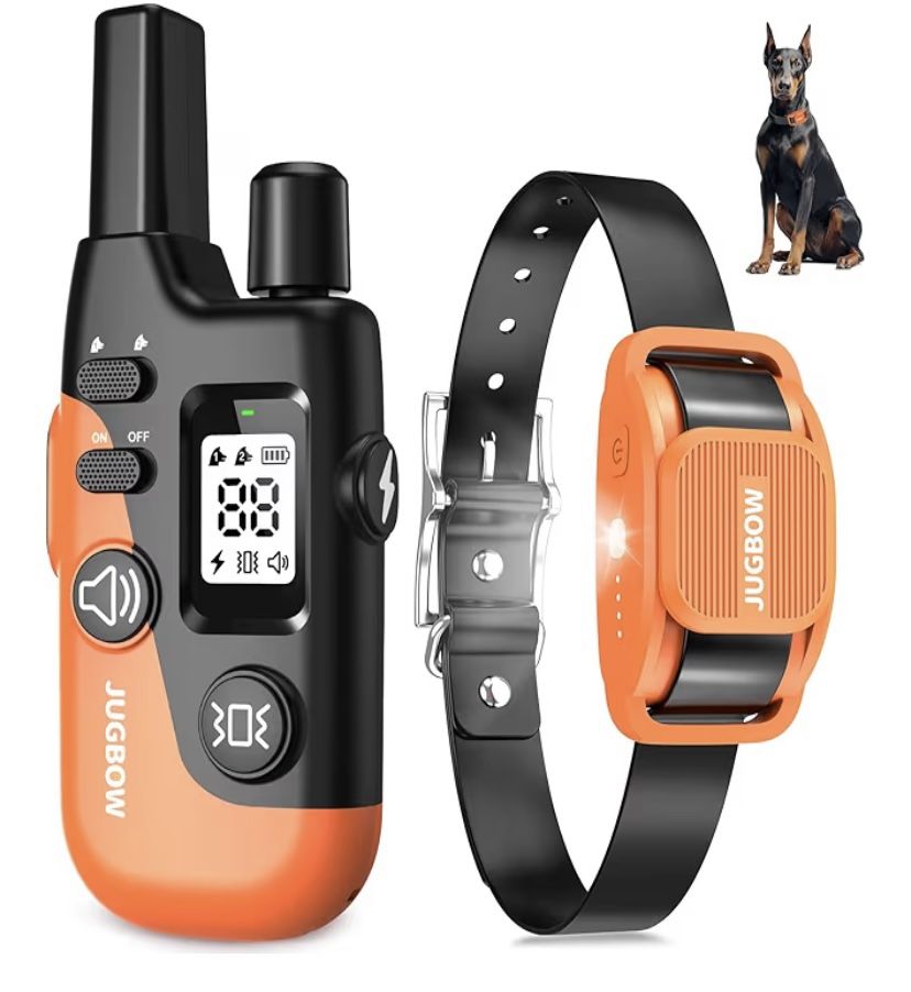 Shock Collar for Dogs - 4200FT Dog Training Collar with Remote for 15-120lbs Medium Large Dog, with LED Light IPX8-Waterproof Rechargeable E-Collar wi