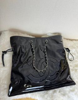 Chanel black chain bag
