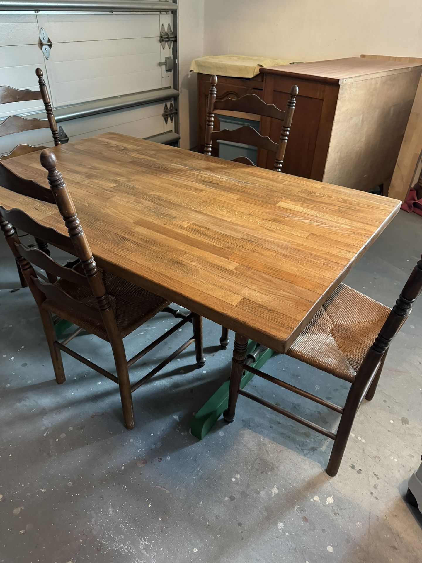 Solid Maple Butcher Block Dining Table