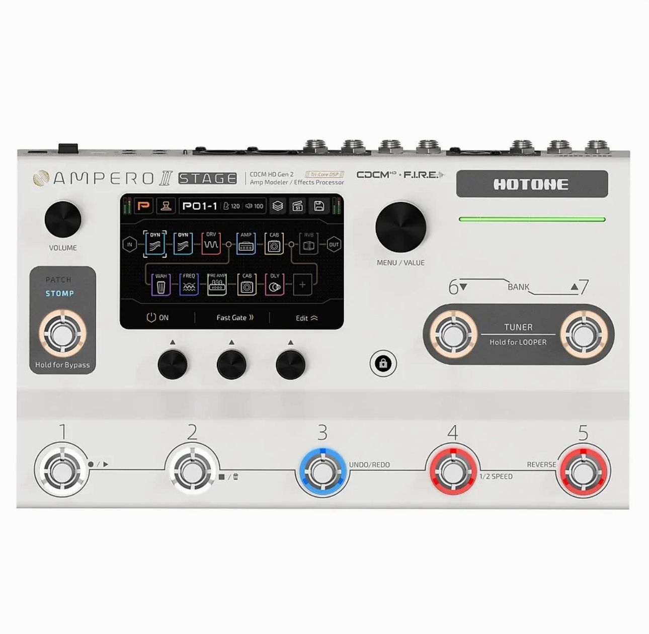 Hotone Ampero II Stage Ampero 2 Guitar Bass Amp Modeling IR Cabinets Multi-Effects Pedals - New No Tax Wholesale 