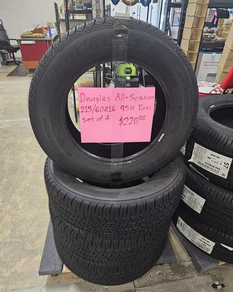 Douglas All Season tires
215/60R16
$220 FIRM set of 4 tires