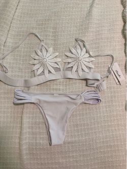 Brazilian white bikini