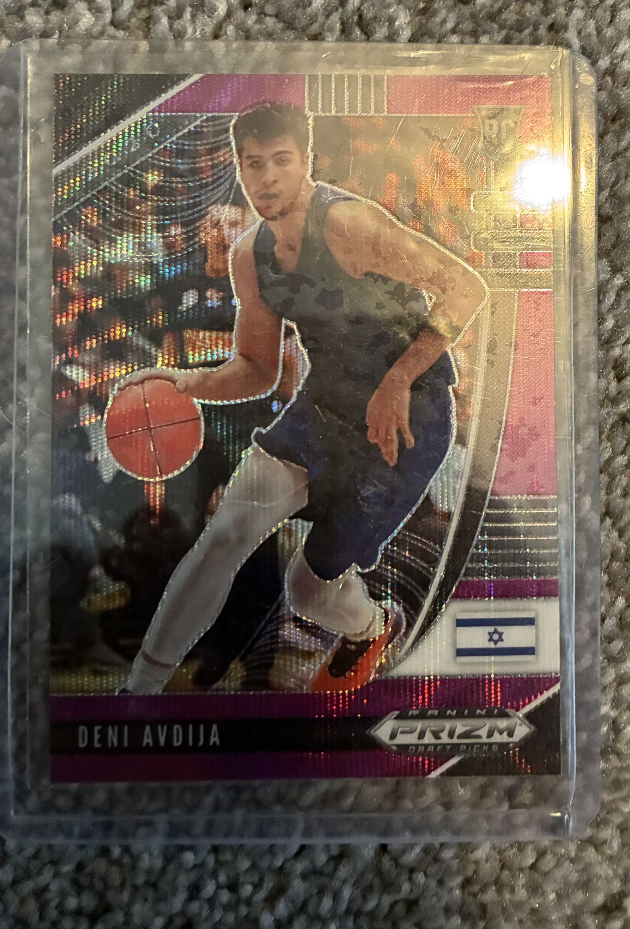 Deni Avdija Prizm Draft Picks RC Purple Pulsar