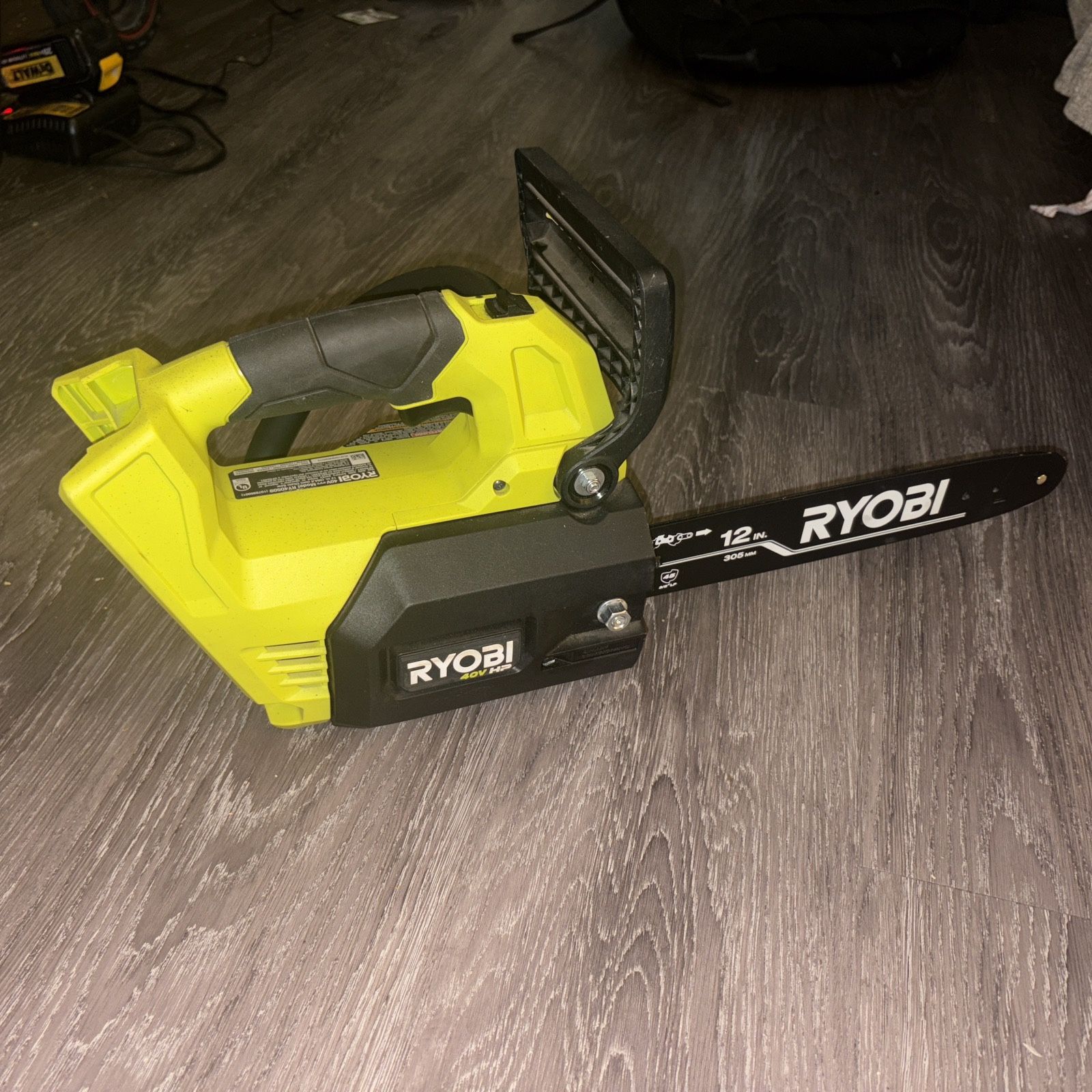 Ryobi 40V HP Brushless 12 in. Top Handle Battery Chainsaw (Tool Only)