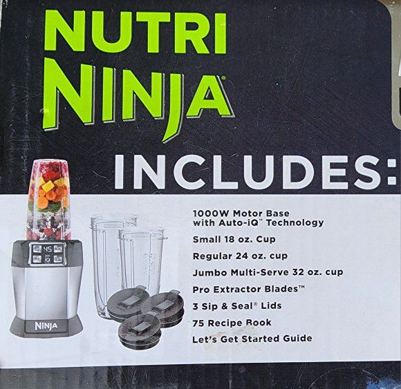Euro-Pro Operating LLC, Ninja Auto-iQ Nutri Ninja, 1 each 