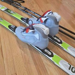 Cross Country Skis And Poles