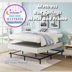 Full Size Mattress 10 Inches With Box Springs And Metal Bed Frame High Quality Available All Size. Delivery Available