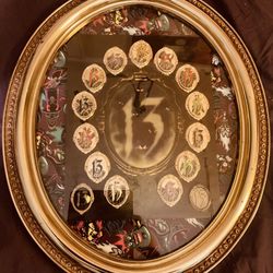 Disney 13 Reflections of Evil Maleficent Framed Pin Set ( all mirror backs )