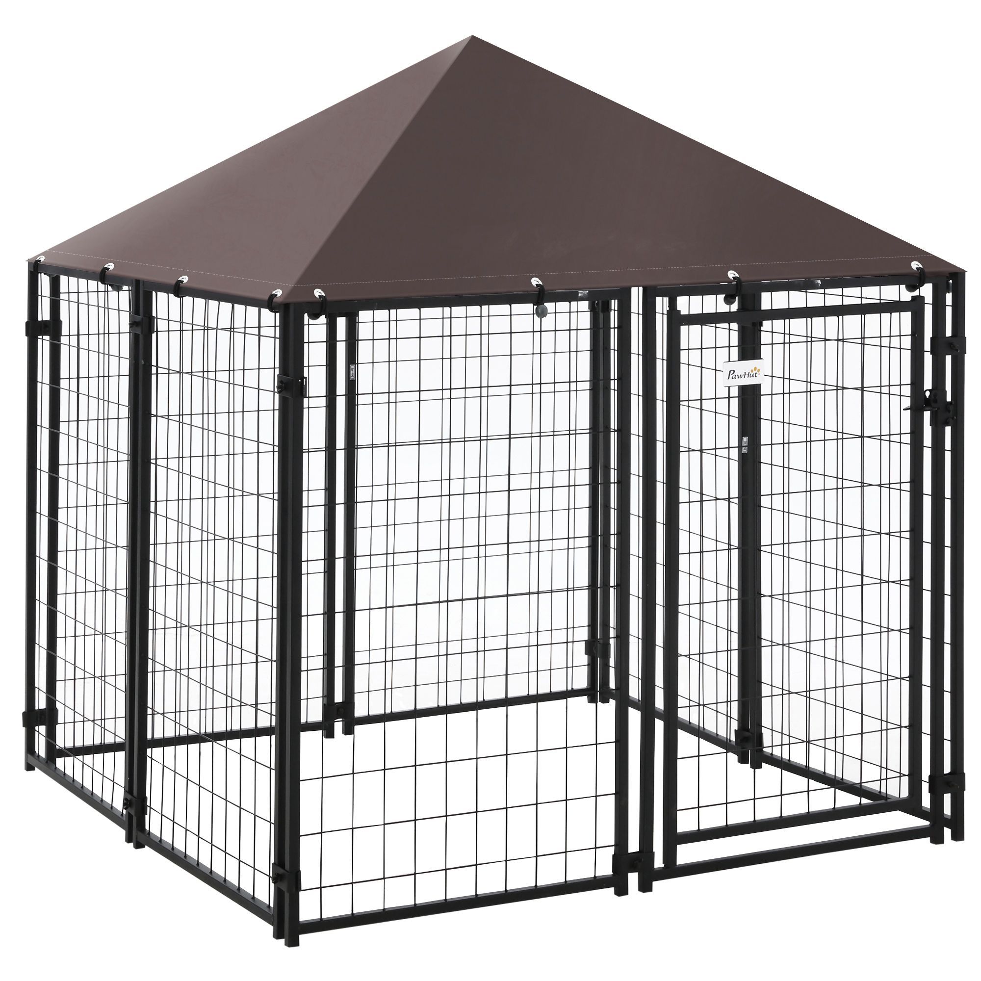 Spacious PawHut 5' x 5' x 5' Outdoor Dog Kennel, an excellent addition to any outdoor area