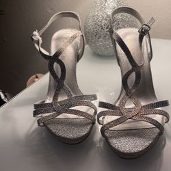 Silver Heels… Size 10