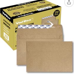 ValBox A9 Invitation Envelopes 250 Qty 5-3/4 × 8-3/4"