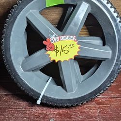 12in. Plastic wheels