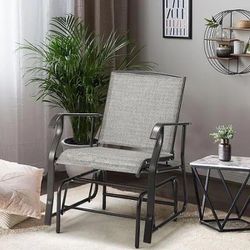 New Metal Outdoor Rocking Chair, Porch Swing Glider Chair
