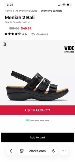 Clarks Merliah 2 Bali Women's Sandals size 7