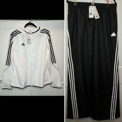 Adidas Women’s Tiro 23 Windbreaker (XL) + Future Icon 3-Stripes Pants (L) – NEW
