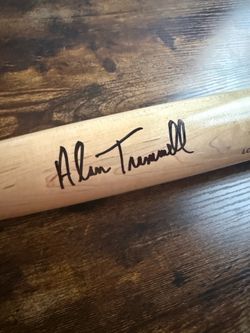 HOF Alan Trammell signed bat
