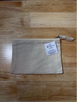 NEW - Small Canvas Craft Zipper Pouch