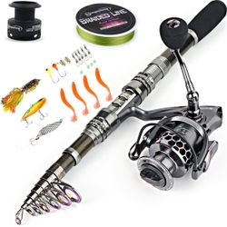 BRAND NEW!  in Box Sougayilang Fishing Rod Reel Combo