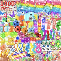 1000pcs Party Favors Goodie Bags for Kids, Fidget Toys Pack, Stocking Pinata Stuffers, Birthday Gifts, Classroom Prize, Treasure Box, Carnival Prizes,