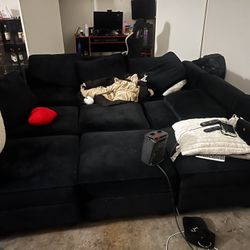 nine piece couch with storage