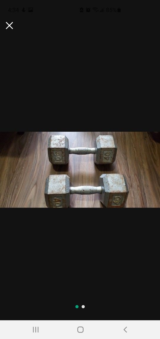 Pair of 40lbs Dumbbell.
