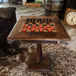 Solid Wood Checkers Game 