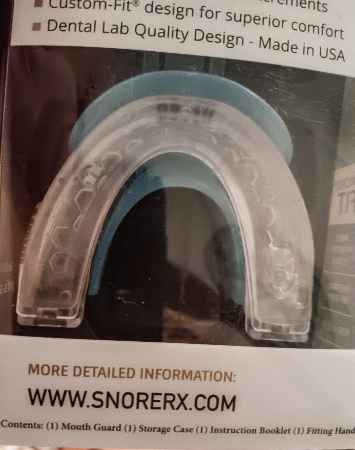 SnoreRx PLUS Anti Snore Mouth Guard Brand New In Box