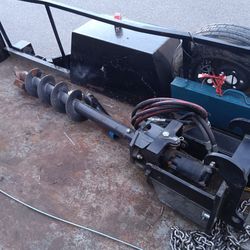 Bobcat auger attachment mini skid steer attachment