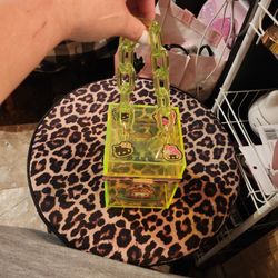 Lime Green Hello Kitty Clutch 