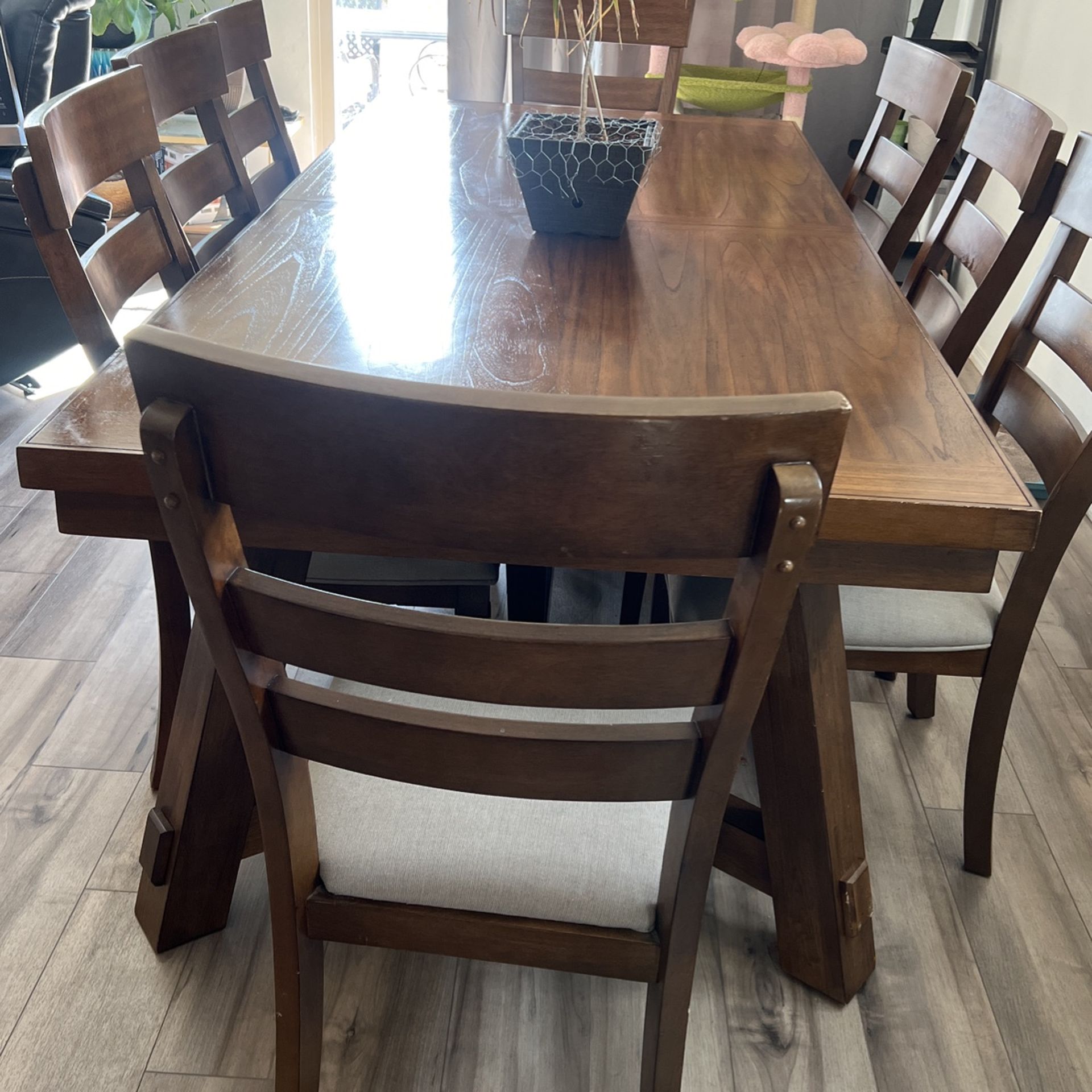 Diner Table With  8 Chairs In Good Conditions