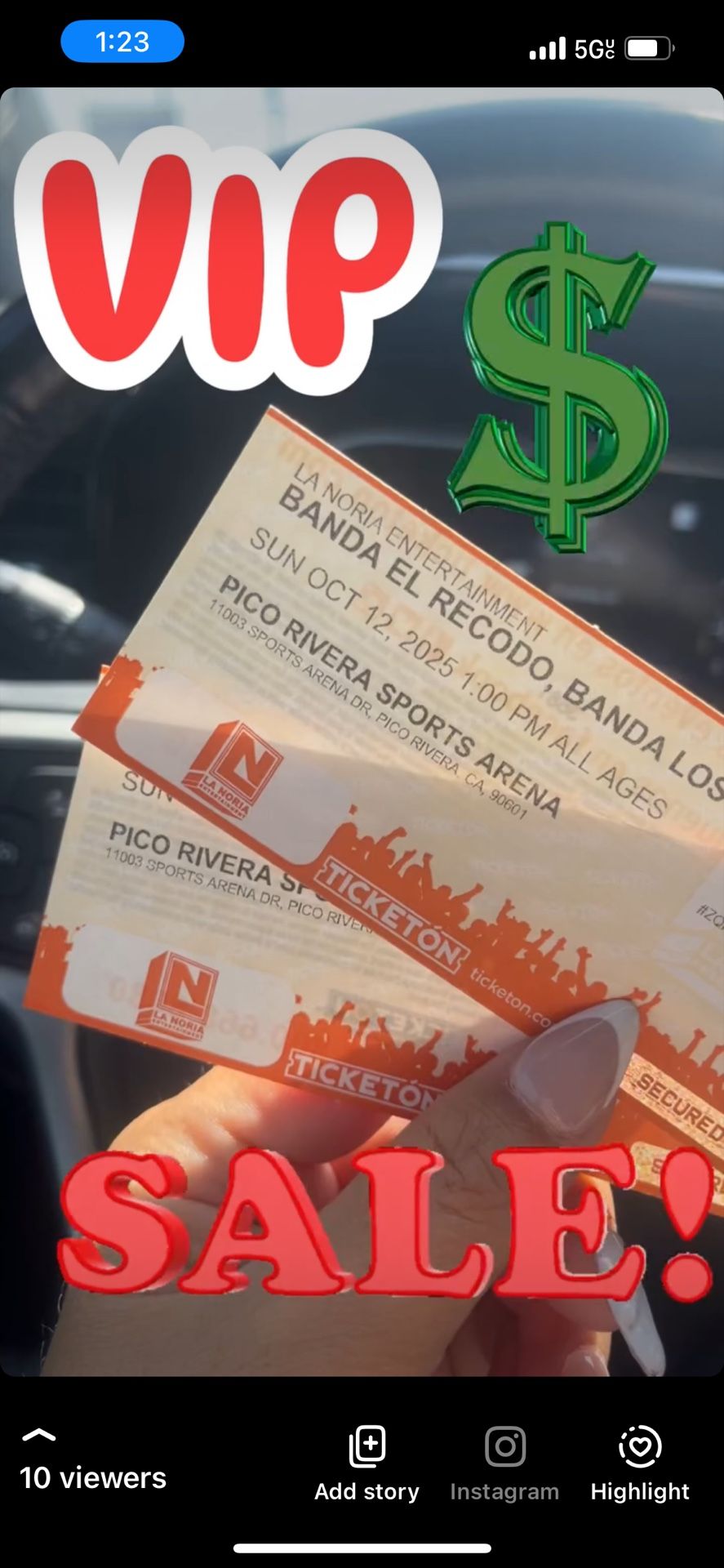 Boletos VIP