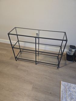 3 tier glass console tabel