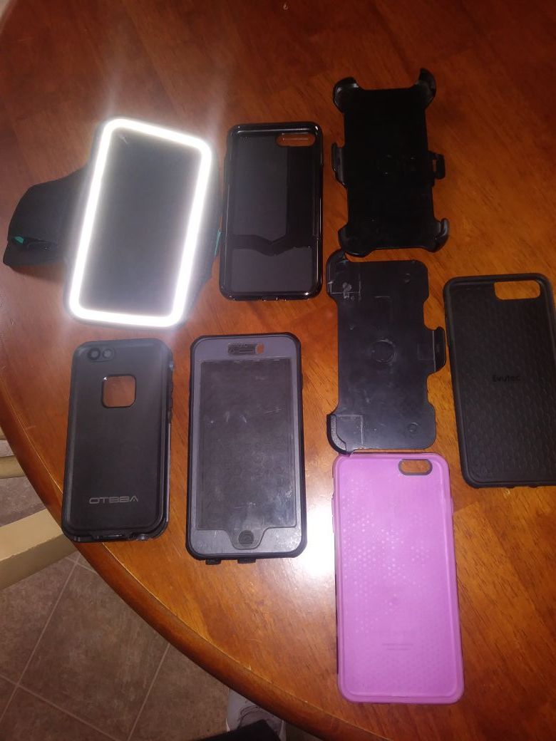 8 assorted cell phone cases