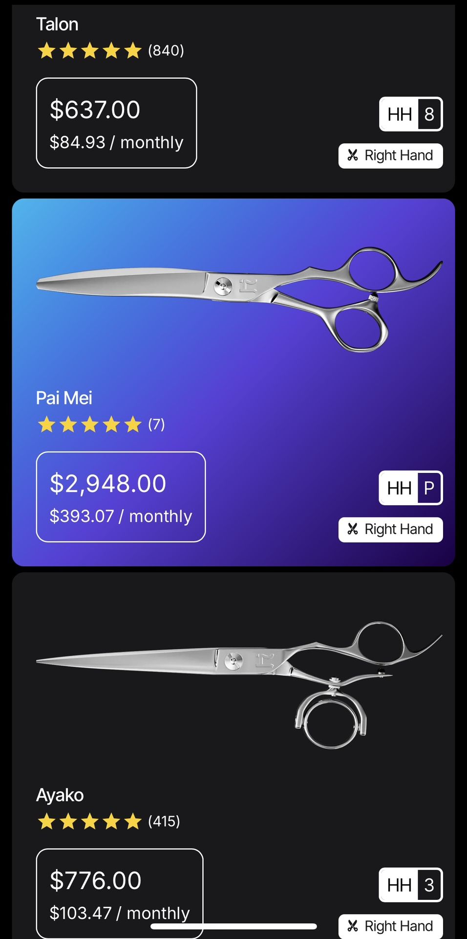 Hattori Hanzo Shears. 