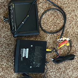 Qwestar DVD player and monitor for a car