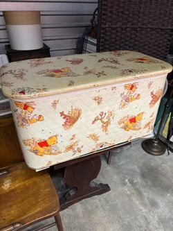 Hamper/Vintage Hammer/Winnie the Pooh hamper/