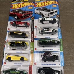 Hot Wheels Lot Of 10 Lamborghini Bugatti Nissan Legends Tour 