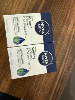 Nivea Men Sensitive Post Shave Balm, 3.3 FL OZ (100 mL) soothing post shave balm with no drying alcohol.