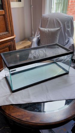 20 gallon Long Glass Aquarium Tank w/ Screen Lid - Leak Tested