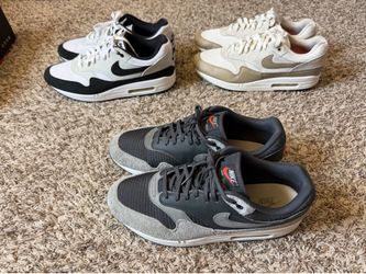 (3) Pairs Used Nike Air Max 1 Sz.13