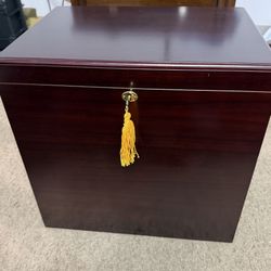 Large Wooden Cigar Humidor with Accessories