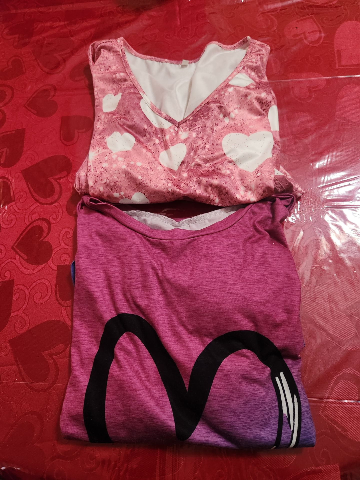 2 Women's Valentine's Day Plus Size Tops