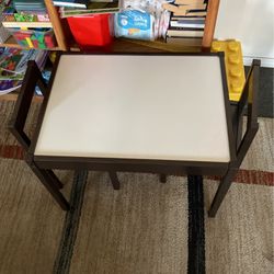 Table And Two Chair With An Erasable Top For Magic Erasable Pen