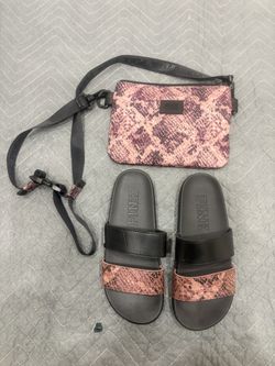 Pink Sandals &  Purse