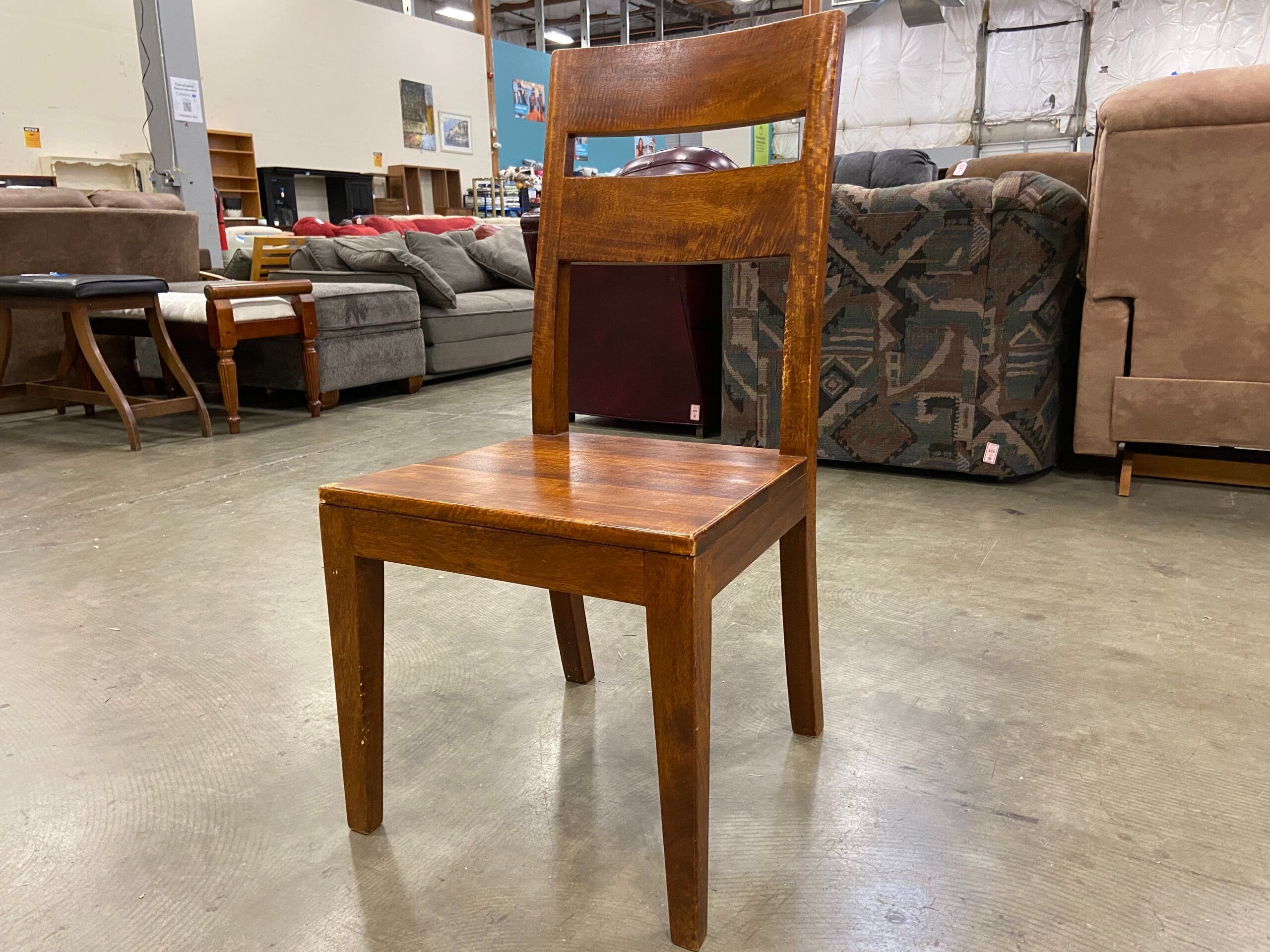 CRATE & BARREL Basque Honey Wood Dining Chair